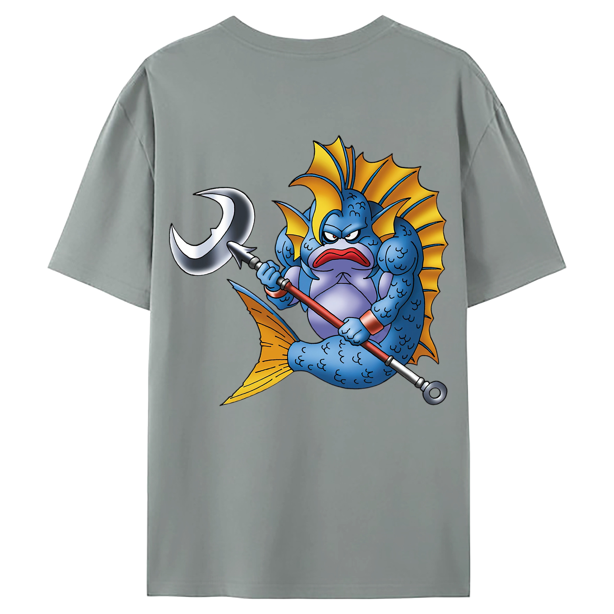 （画像用） ドラゴンクエスト Doragon Kuesuto Dragon Quest 綿100％ メンズ半袖Tシャツ（バックプリント） 通気性